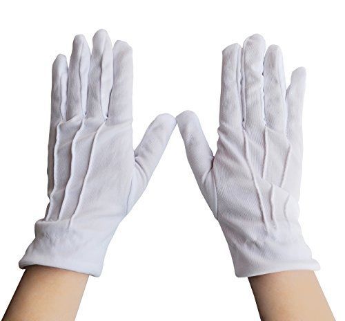 Meta-U Wholesale White Soft Etiquette/Lining Gloves (12 pairs)