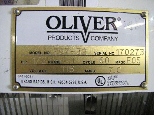 Oliver 797-32 Bread Slicer with Bagger Attachment