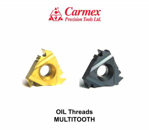 5 Pcs. Carmex Carbide Thread Turning Inserts Oil Threads Multitooth  BMA / BXC