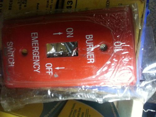 Mulberry Metal - RED Oil Burner Emergency Plate #41005 (IN PLASTIC)