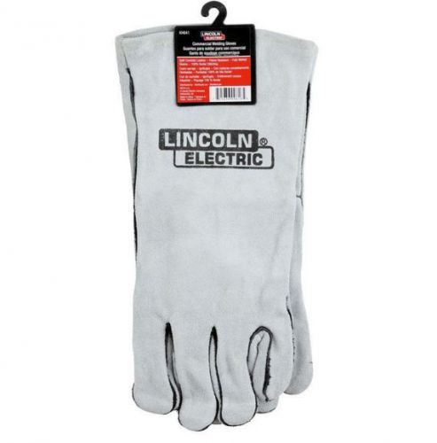 Lincoln electric s cloth-lined leather welding traditional worker gloves/glove for sale
