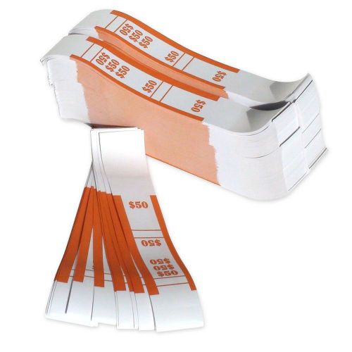 The Coin-Tainer Co. $50 Currency Band Orange 1000 count (400050)