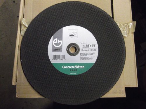 (Box of 10) 10in. C24R Abrasive Concrete Cutting Wheels M185C 10&#034; x 1/8&#034; x 5/8&#034;