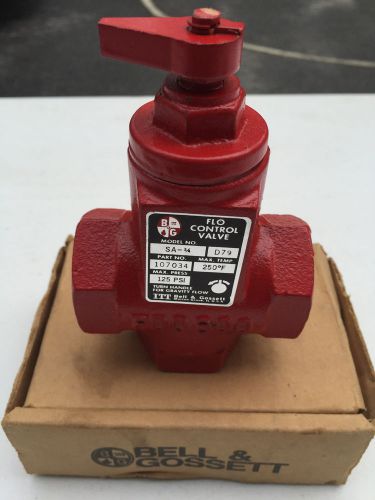 New itt bell &amp; gossett 3/4&#034; flo control valve sa-3/4 npt # 107034 for sale