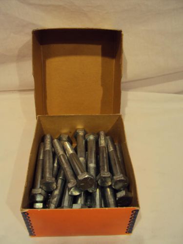 25 NEW OLD STOCK IN BOX RB&amp;W GRADE 5 ZINC PLATED HEX SCREWS 1/2 -13 X 3 1/2 BOLT