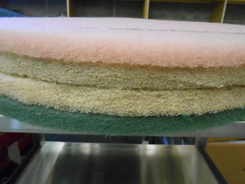 24&#034; Floor Scrubbing Buffer Pads Daily Cleaning 4ct