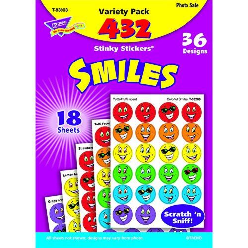 Trend Enterprises Smiles Variety Pack Stinky Stickers. 432/pkg (T-83903)