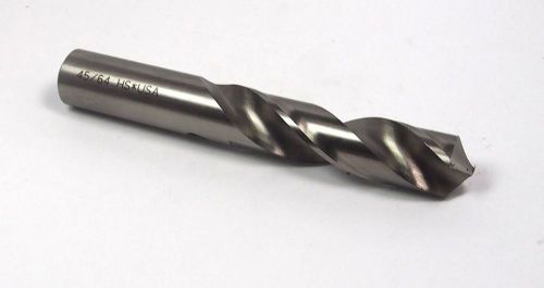 Screw Machine Drill 45/64&#034; HSS 118D 3&#034; LOC x 4-3/4&#034; OAL USA &lt;2161&gt;