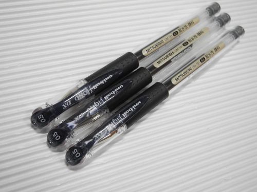 (10 Pens) Uni-Ball Signo DX UM-151 0.5mm extra fine gel roller ball pen Black