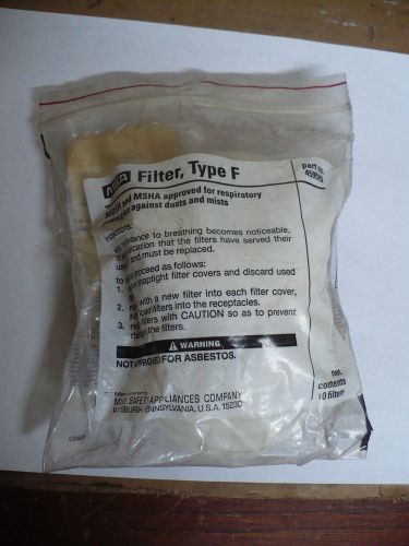 MSA 459595 Type F Filter, Package of 10, New