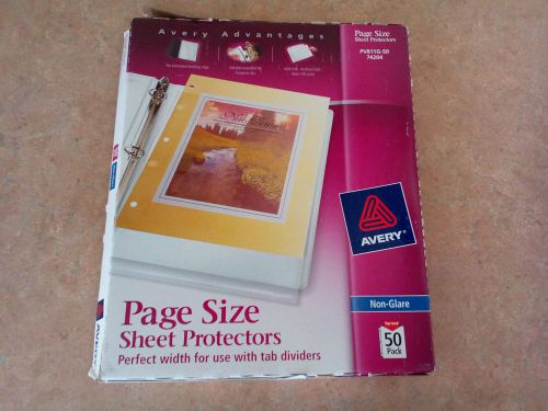 Avery Page-Size Non-Glare Sheet Protectors PV811G-50 74204, 50-pack