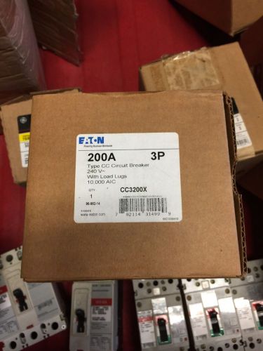 NEW NIB Eaton 3 pole Circuit Breaker CC3200X 200 AMP