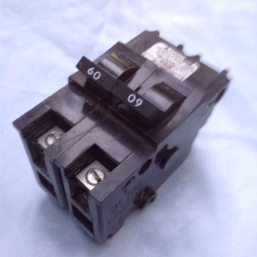 Federal pacific    2 pole 60 a , 208v/240v circuit breaker  na260 for sale