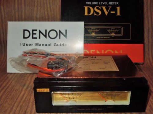 Near Mint old DENON Dash Deluxe Level Meter DSV-1 With instruction and box