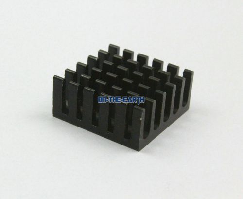 30 Pieces 22*22*10mm Aluminum Heatsink Radiator Chip Heat Sink Cooler / Black