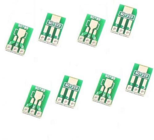 10pcs Double-Side SMD SOT223 SOT89 to DIP SIP3 Adapter PCB Board Converter