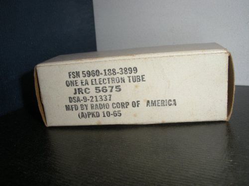 One NOS RCA JRC-5675 Electron Tube 1965 Tubes Vacuum FSN59601883899