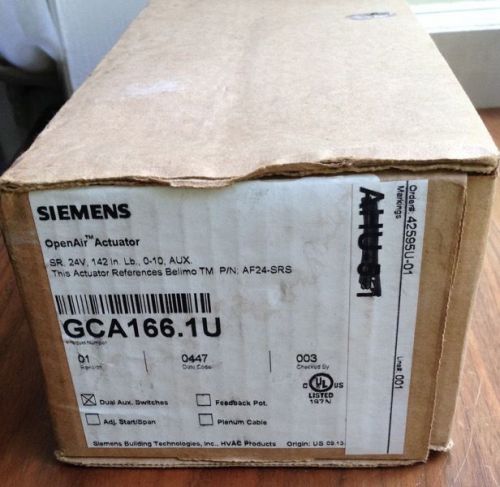 Siemens openair actuator gca 166.1u  new in box ref belimo af24-srs - low price for sale
