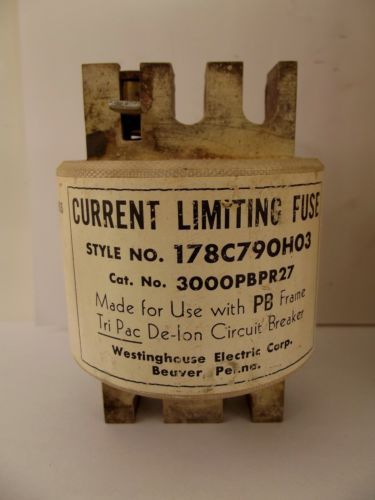 Westinghouse current limiting fuse style 178c790h03 type 3000pbpr27 for sale