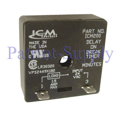 Icm200 delay on break timer 3 minute fixed delay for sale