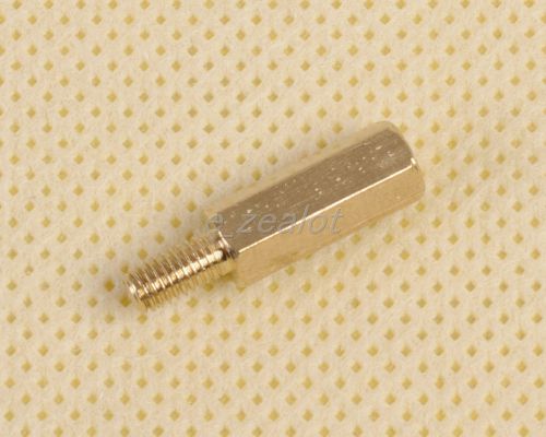 25pcs new m3 male 6mm x m3 female 12mm brass standoff spacer m3 12+6 for sale