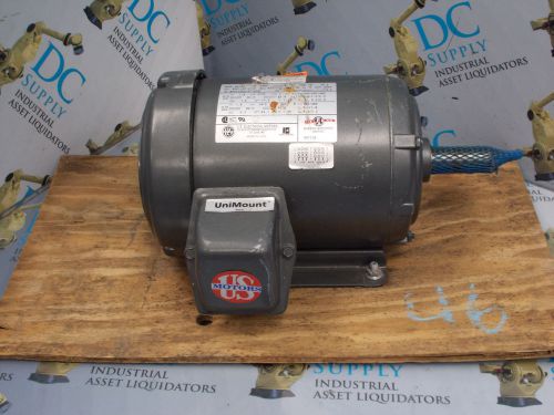 U.S. MOTORS S418A FR 145T 1.5 HP 1740 RPM 3 PHASE 208-230/460 V E.E. MOTOR, NEW