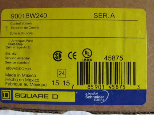 Square D 9001BW240 START-STOP Control Station SER.A NEW IN BOX