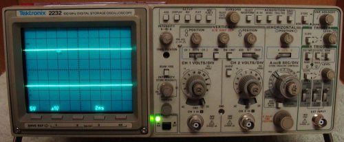 Tektronix 2232 100 mhz digital storage oscilloscope! calibrated! for sale