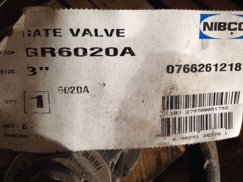 Grinnell 3&#034; Gate Valve  #6020A