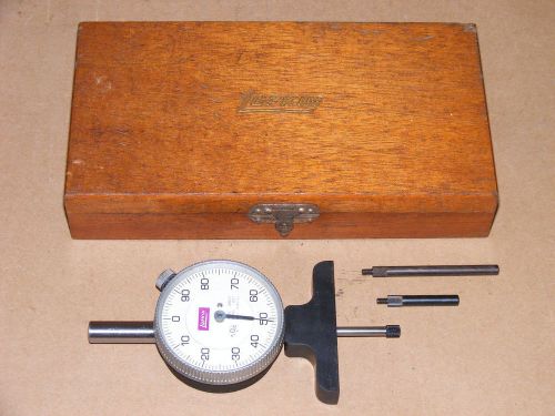 Lufkin dial indicator depth gage/gauge .001&#034;/1&#034; travel j28d-1 for sale