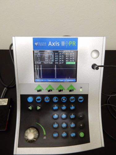 Quantel axis ii pr a-scan and biometer for sale