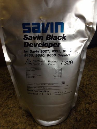 Savin Black Developer 7329 Genuine OEM for 9027 9035 9220 9450 9550 9650 Copiers