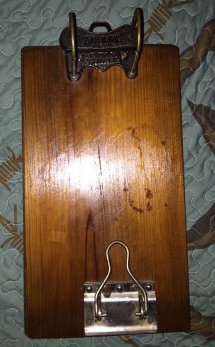 Antique acorn mcc &amp; co chicago usa cast iron industrial clipboard 1900-1909 rare for sale