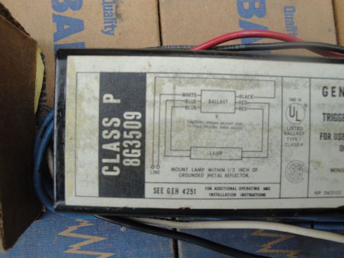 NOS 8 G.E.BALLAST 8G3509F TRIGGER START/SOUNDRATED A  FITS F6WT5/HH OR F8WT5/HH