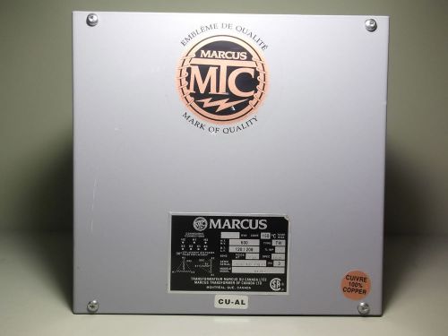Marcus MT3A1 Heavy Duty Industrial Transformer 3 KVA 600V 3 Phase Type-TW