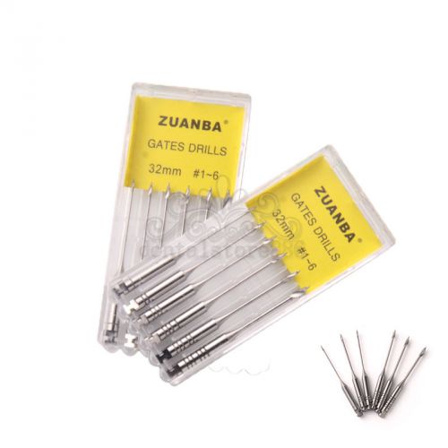 2 Packs Dental Endo Niti Files Dentsply Gates Drills Glidden Burs 1-6#