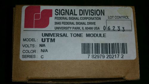 NEW IN BOX  - Federal Signal  UTM Universal Tone Module