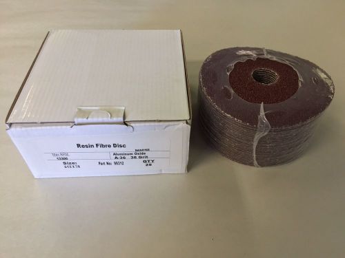 Qty:25 aluminum oxide 4-1/2&#034; x 7/8&#034; 36 grit sanding discs usa shipping for sale