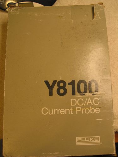 Fluke Y8100 DC/AC Current Probe  w/ Manual &amp; Box tested &amp; working