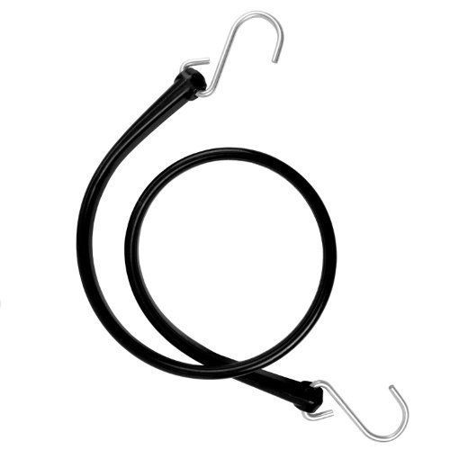 NEW The Perfect Bungee 31-Inch Strap with Galvanized Steel S-Hooks  Black