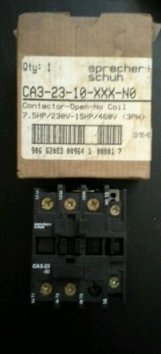New sprechert schuh ca3-23-10-xxx-no contactor open no coil 230v-15hp/460v (3ph) for sale