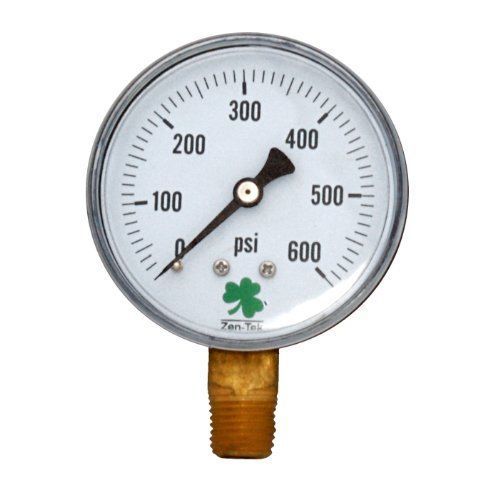 Zenport dpg600 zen-tek dry air pressure gauge, 600 psi for sale