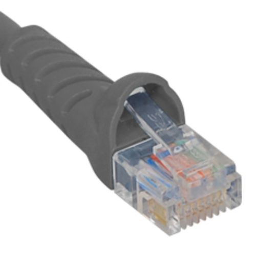 ICC Patch Cord Cat 5E Booted 25 Ft Gray ICPCSJ25GY