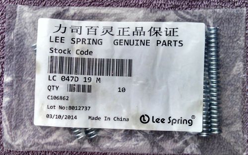 Lee Spring LC 047D 19M  LC047D19M Compression Springs Package of 6