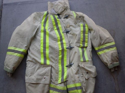 52x35 - Globe Men Firefighter Jacket Turnout Bunker Fire Gear #7 Halloween