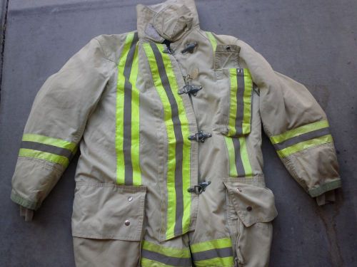 52x35 - Globe Men Firefighter Jacket Turnout Bunker Fire Gear #7 Halloween