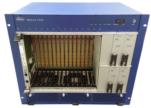 Spirent abacus 5000 ab3-3150 13-slot rack-mountable chassis w/ sc controller for sale