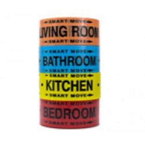 1 Bedroom Labeling Tape Living Room Bedroom Bathroom and Kitchen Color Coded ...