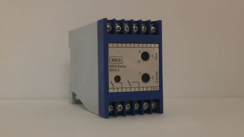 RACO RPM 2 ELECTRONIC THRUST OVERLOAD CONTROL RELAY 110V/60HZ/900RPM
