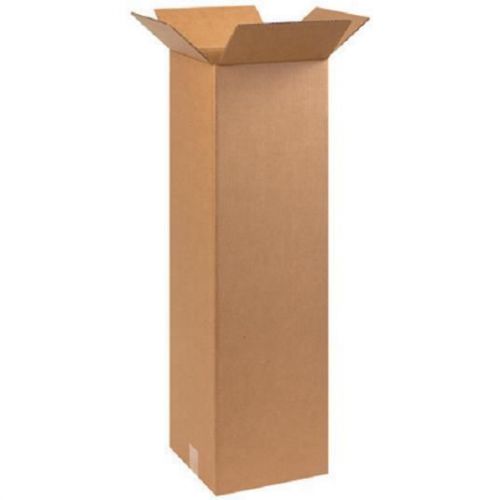 Corrugated cardboard tall shipping storage boxes 10&#034; x 10&#034; x 30&#034; (bundle of 25) for sale